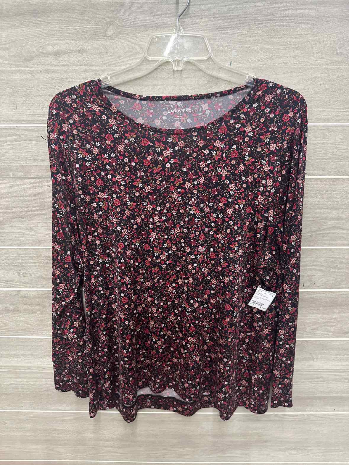 Lands End Size 20/22W Black Plus Shirt