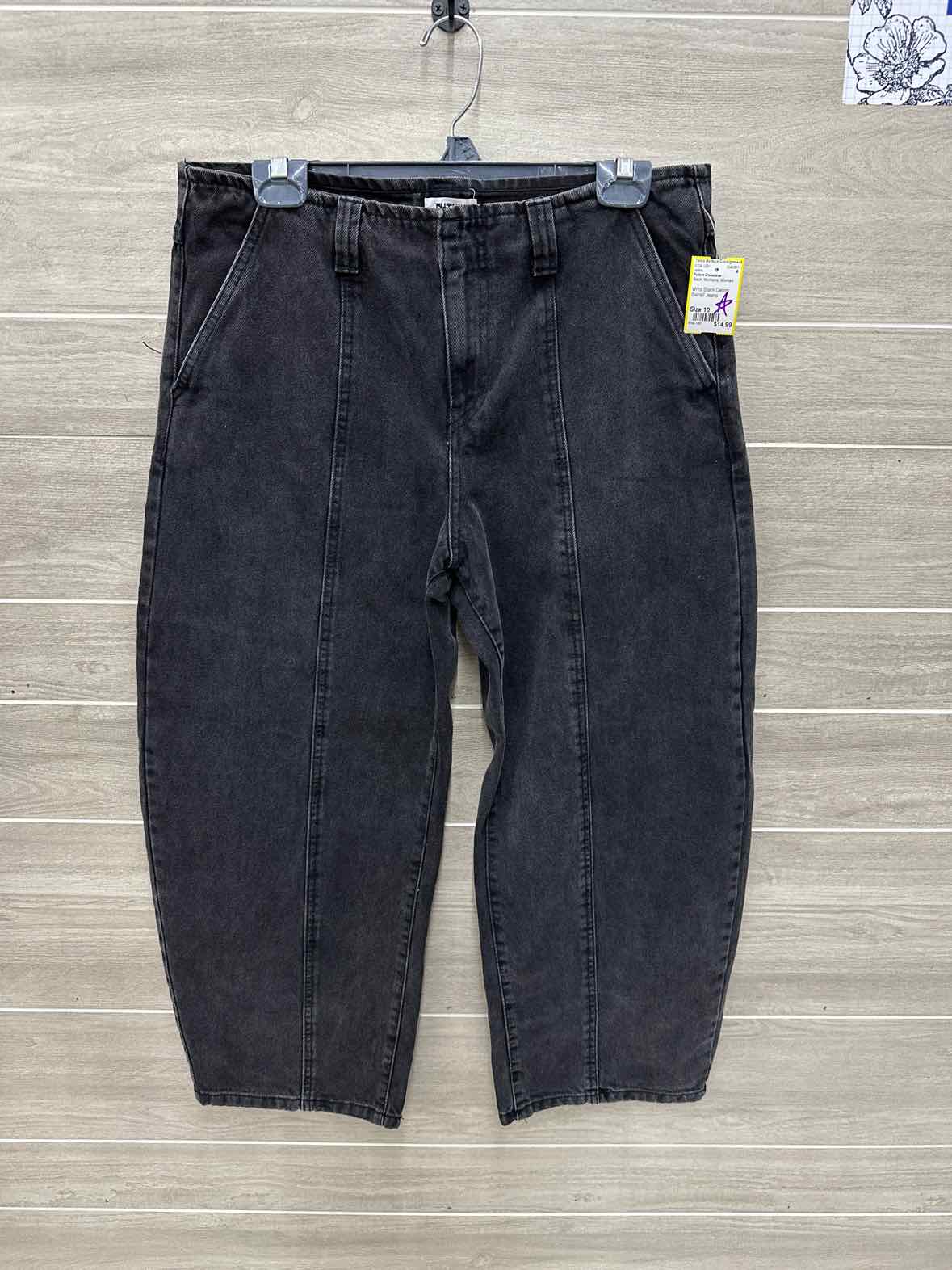 Future Collective Size 10 Black Womens Jeans