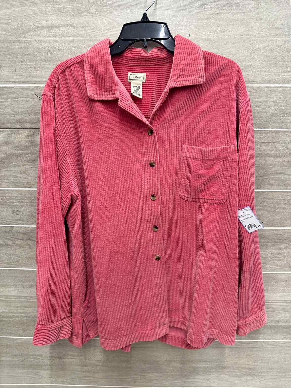 LL Bean Size XL Pink Womens Shirt
