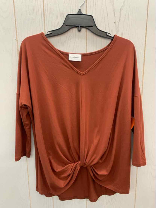 Ellie Autumn Orange Womens Size S/M Shirt