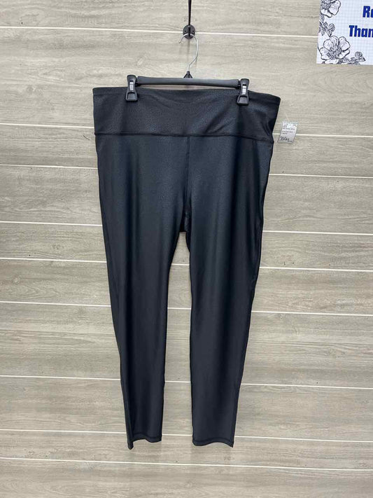 Mono b Black Womens Women Size 2X Leggings