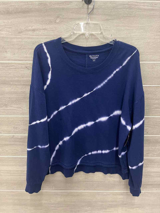 Athleta Size L Tall Blue Womens Sweatshirt