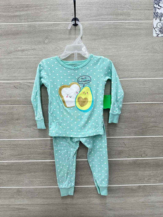 Carters Girls Size 2T Pajamas