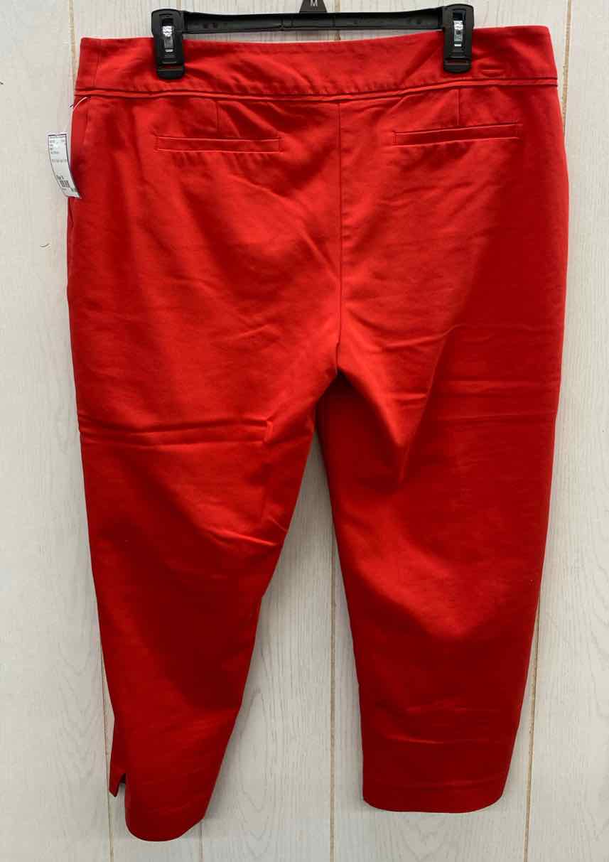 Apt 9 Red Womens Size 14 Pants