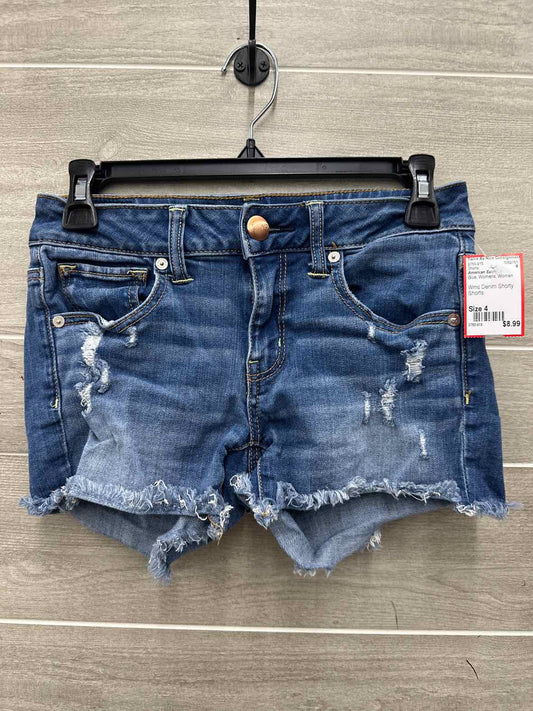 American Eagle Size 4 Blue Womens Shorts