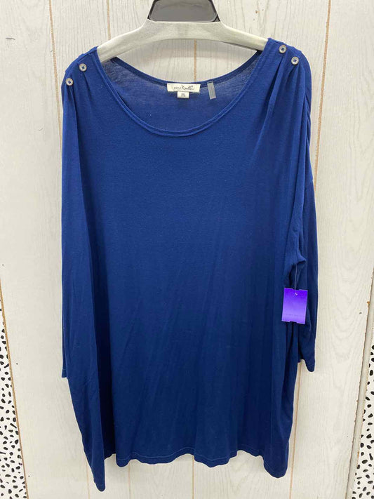 Simply Noelle Blue Womens Size 16/18 Shirt