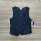 Liz Claiborne Size L Blue Womens Vest