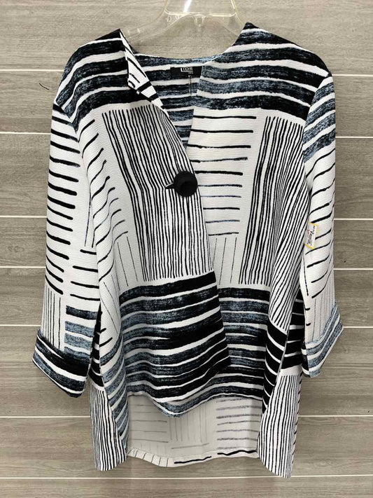 LIOR Black Womens Size 14 Blazer