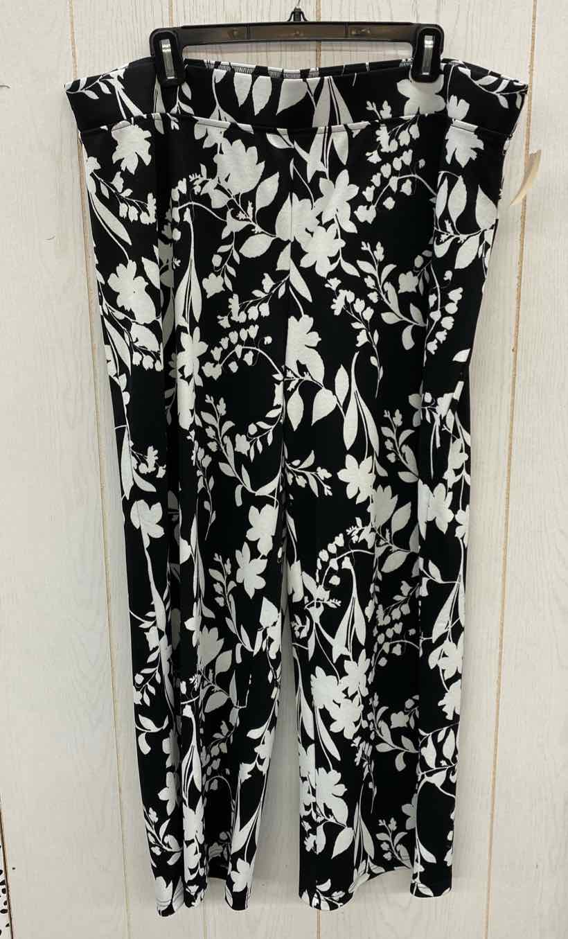 Isaac Mizrahi Black Womens Size 20P Pants