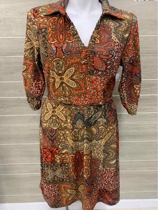 Mlle Gabrielle Brown Womens Size 1X Dress