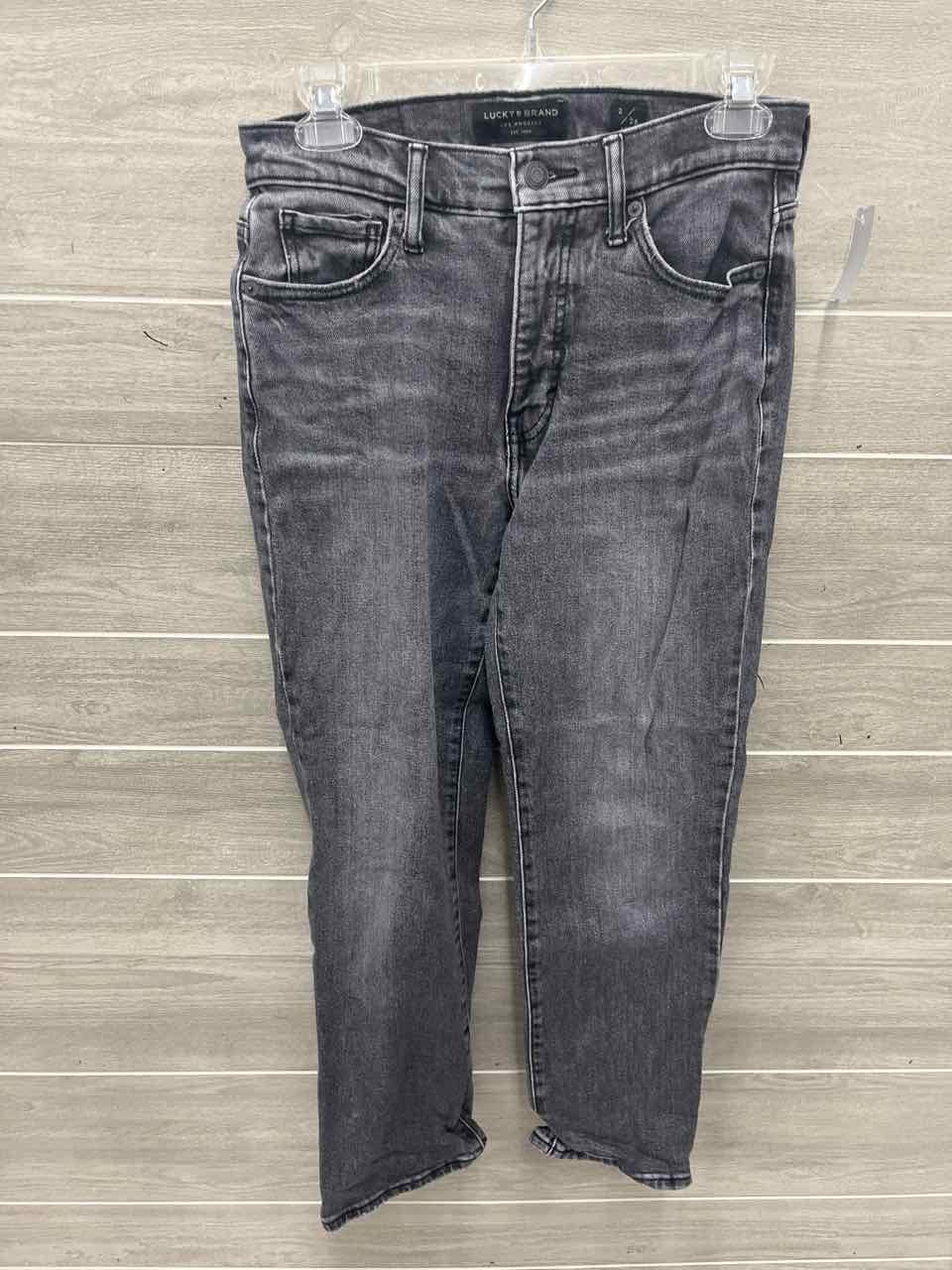 Lucky Size 2 Gray Womens Jeans