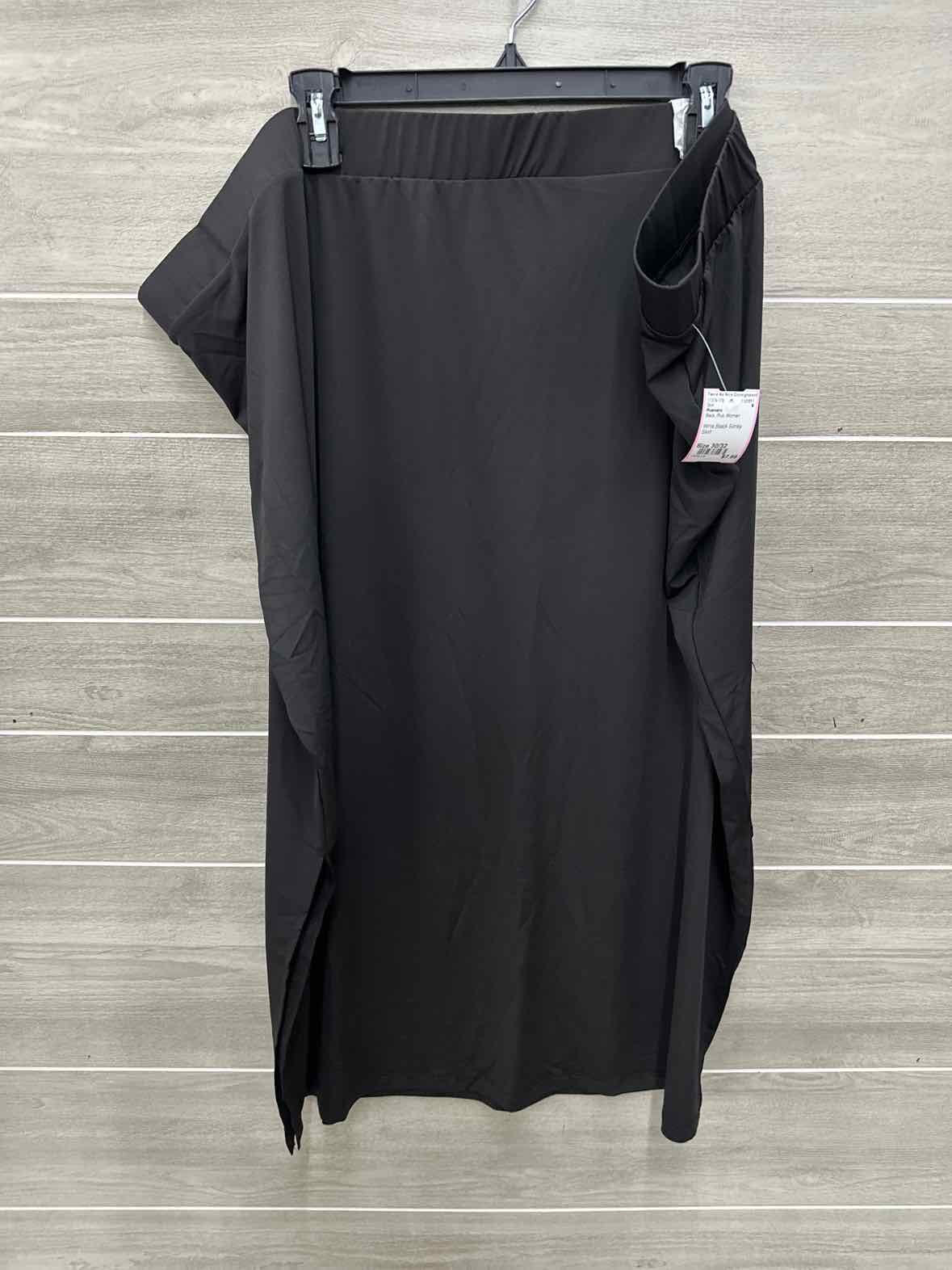 Roamans Size 30/32 Black Plus Skirt