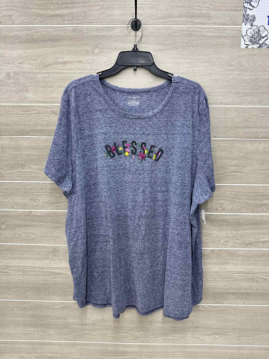 Lane Bryant Blue Womens Women Size 26/28W Shirt