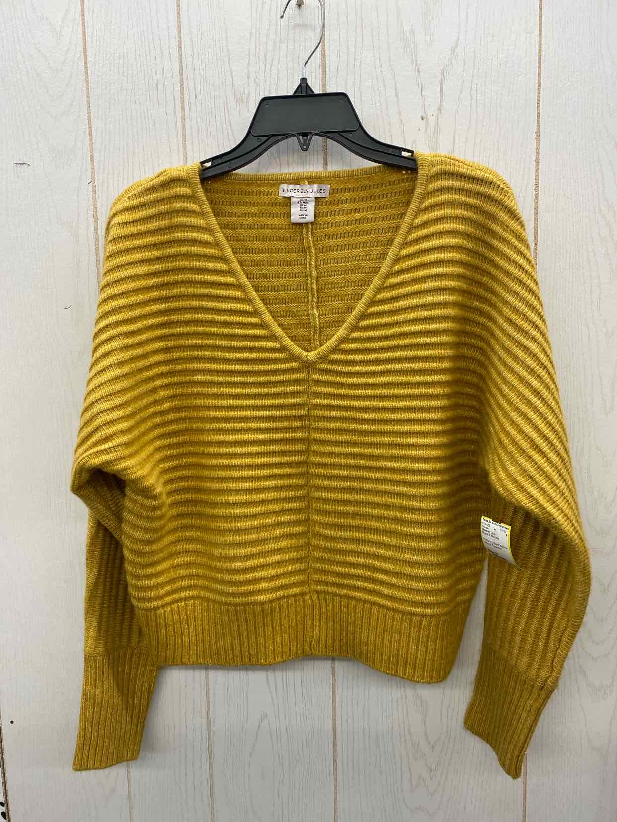 Sincerely Jules Mustard Womens Size M Sweater