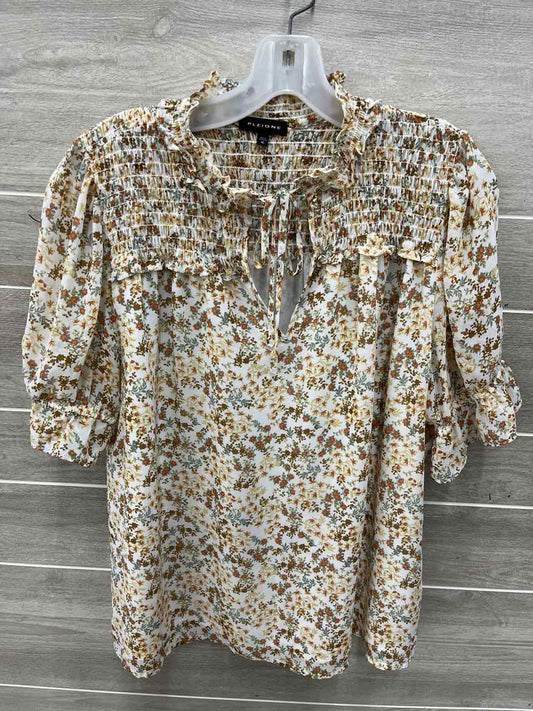 Pleione Mustard Womens Women Size XL Shirt