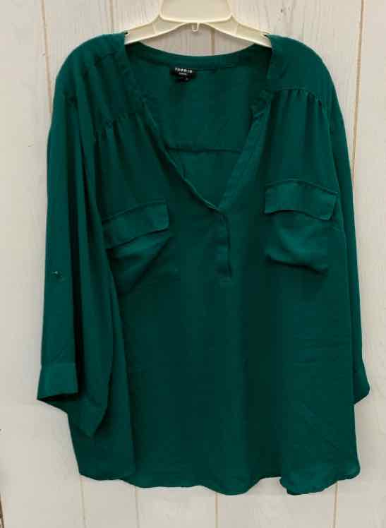 Torrid Green Womens Size 4X Shirt