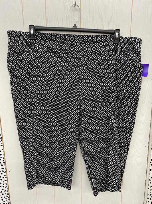 Terra & Sky Black Womens Size 24/26W Pants