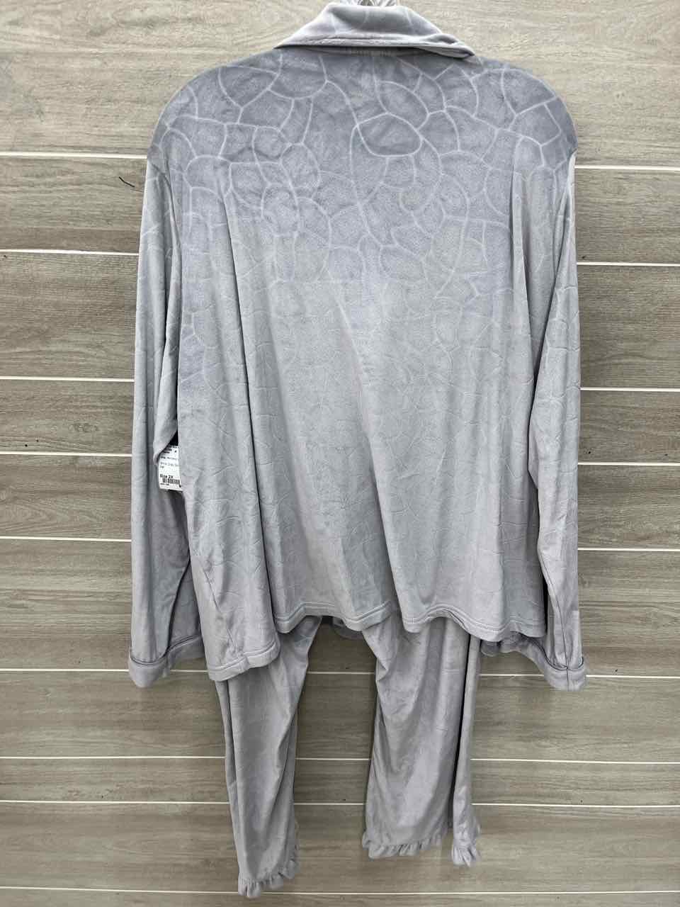 Gray Womens Women Size 2X Pajamas