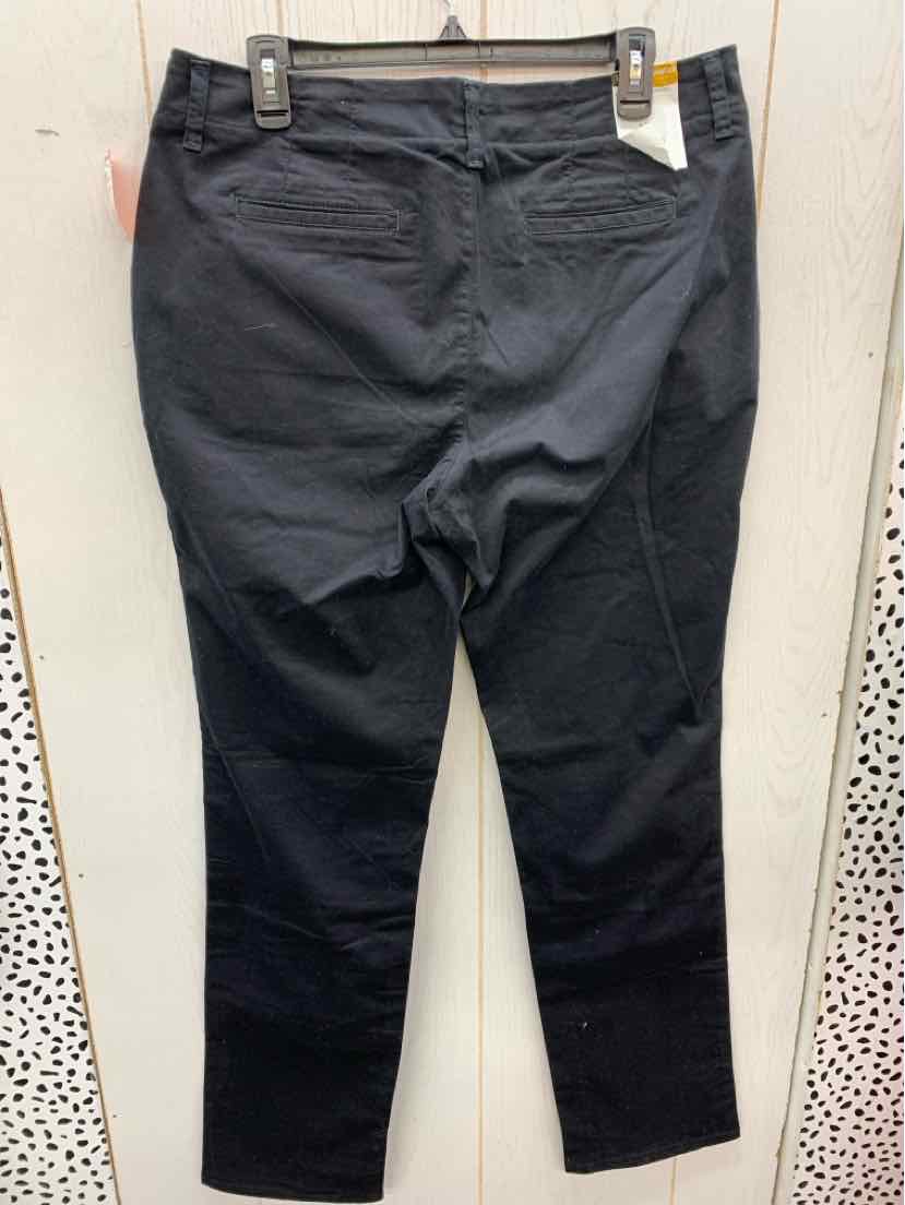 Lee Black Womens Size 12 Tall Pants