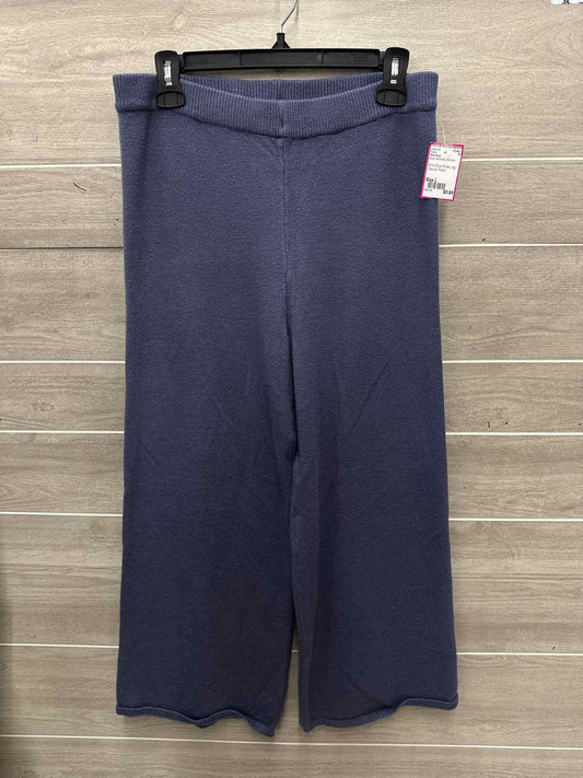 Pink Rose Size L Blue Womens Pants
