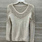 Maurices Cream Womens Women Size Small Shirt