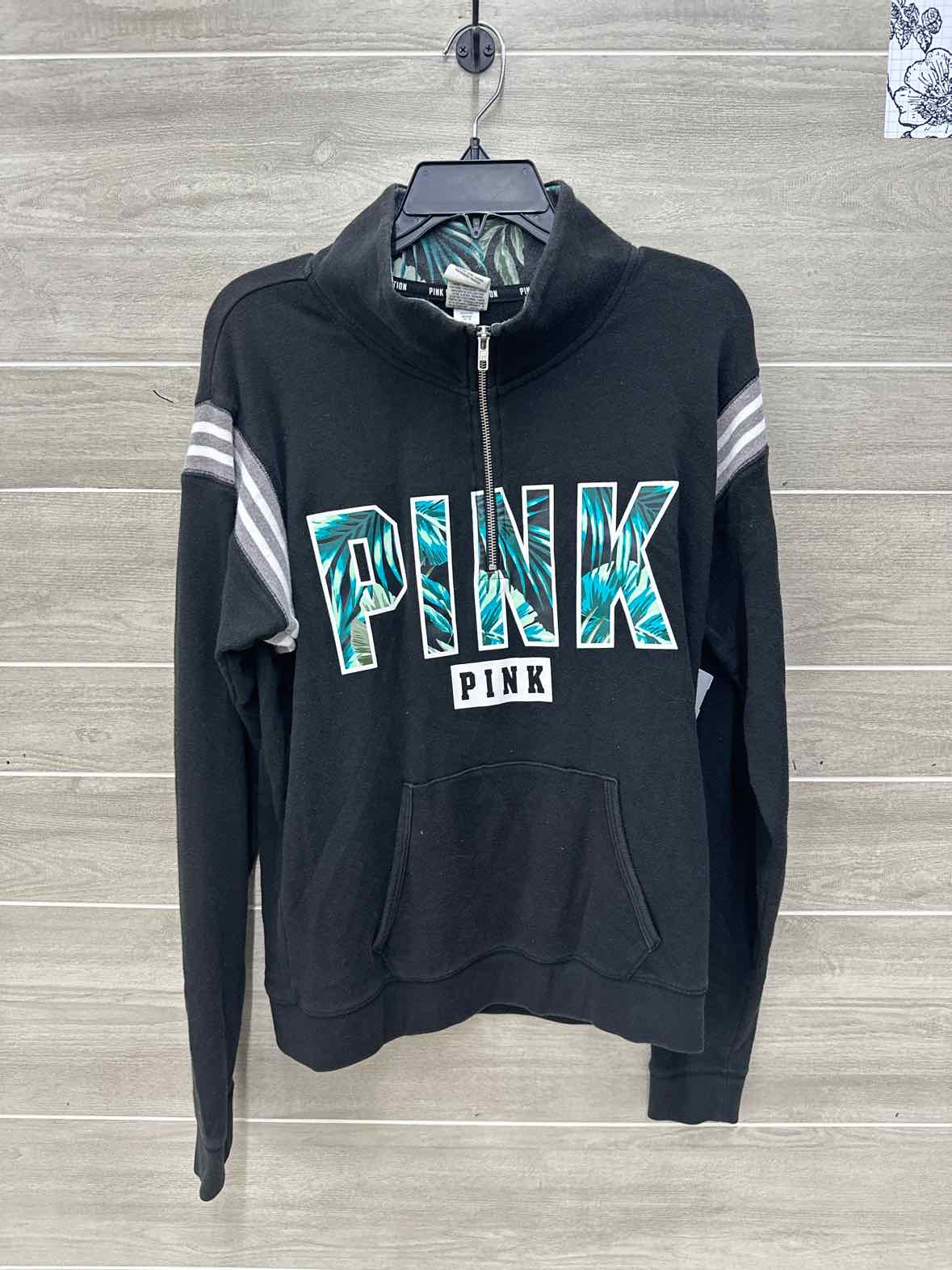PINK Black Womens Women Size M Sweatshirt