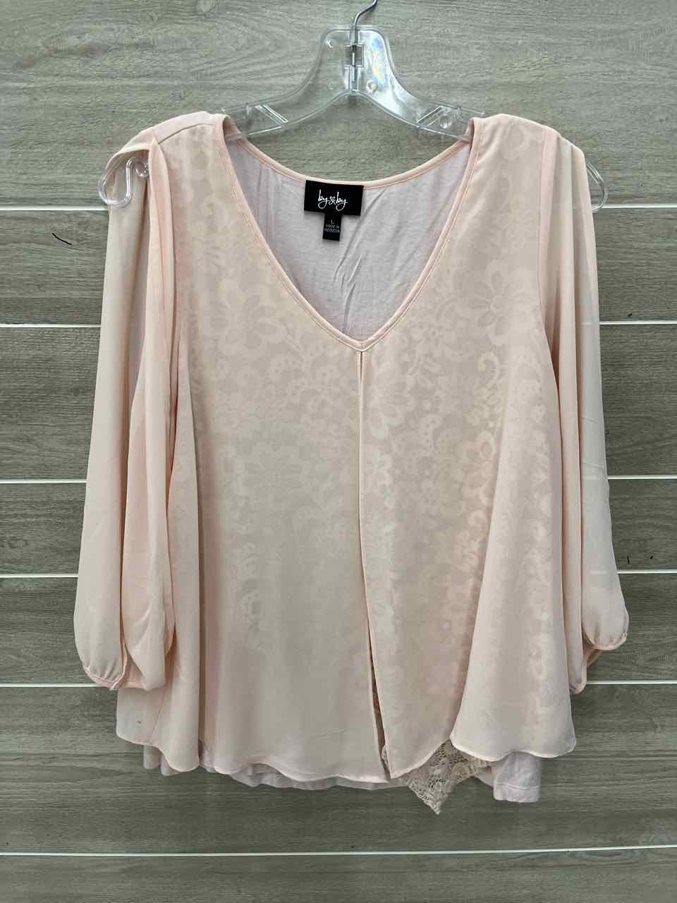 By & By Pink Womens Size L Shirt