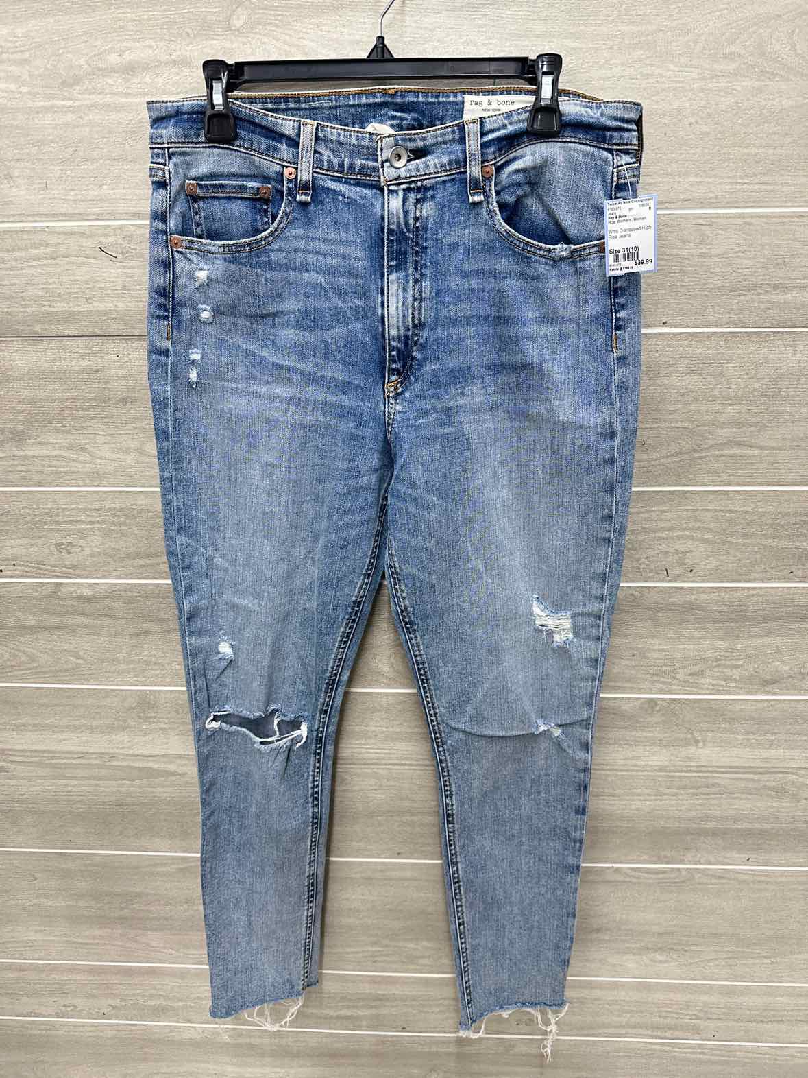 Rag & Bone Size 31(10) Blue Womens Jeans