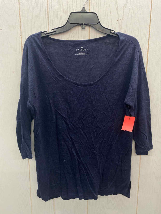 Talbots Navy Womens Size Small Shirt
