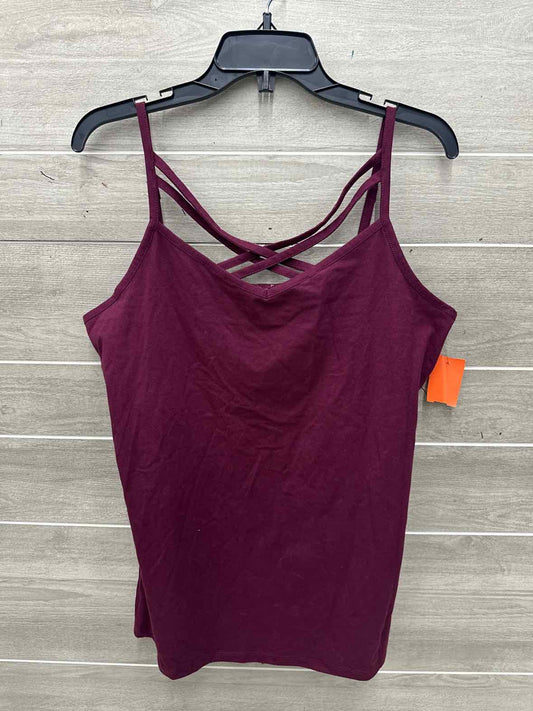 Maurices Size L Burgundy Womens Tank Top