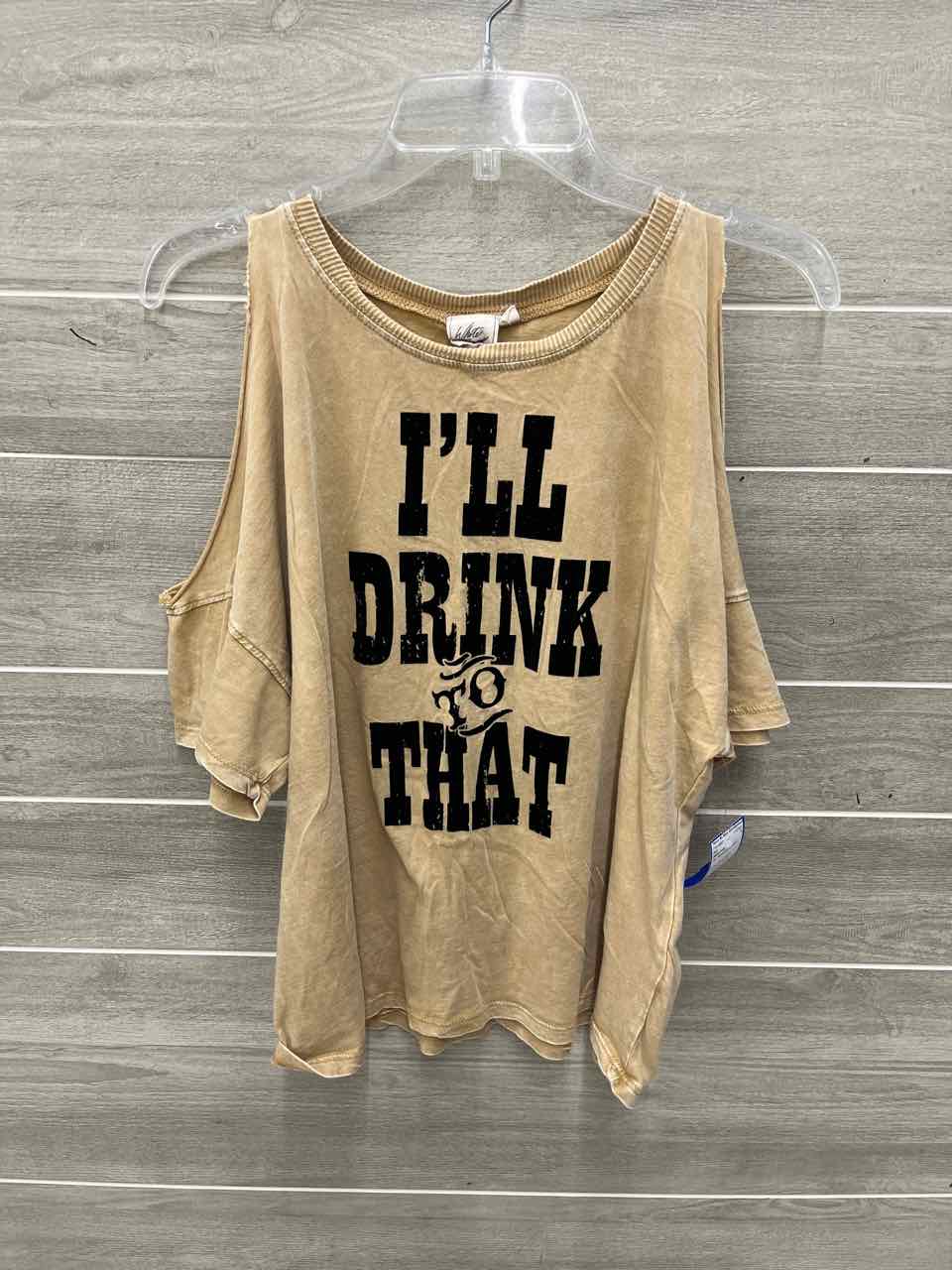 White Crow Size S Tan Womens Shirt