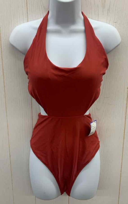 AERIE Orange Womens Size M Swimsuit