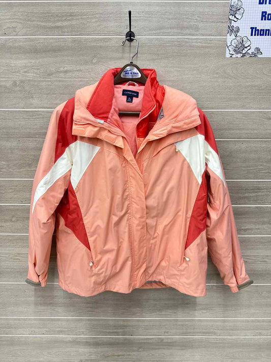 Lands End Size 18/20W Coral Womens Jacket (Outdoor)