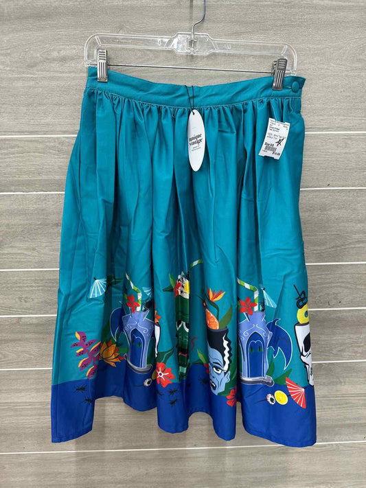 Unique Vintage Teal Womens Size 6/8 Skirt