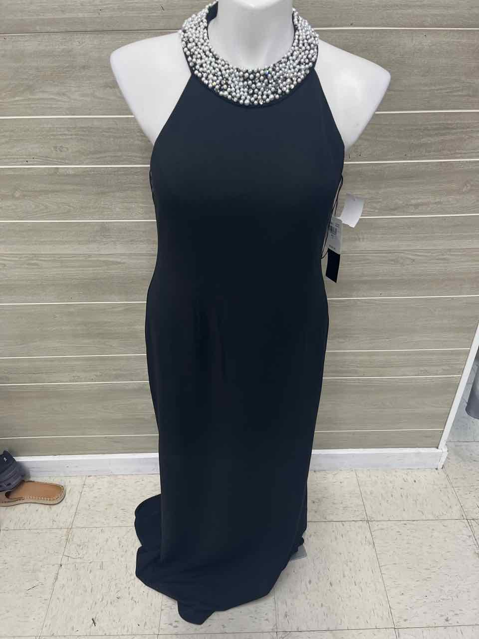 Papell Boutique Size 14 Black Womens Gown/Evening Wear