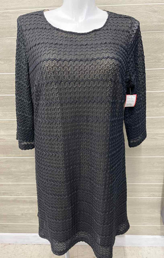 Sherango Size 20W Black Plus Dress