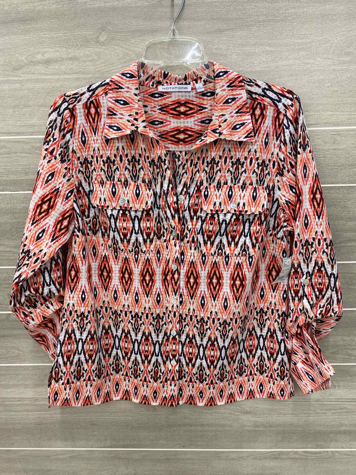 Notations Coral Womens Size Small Shirt