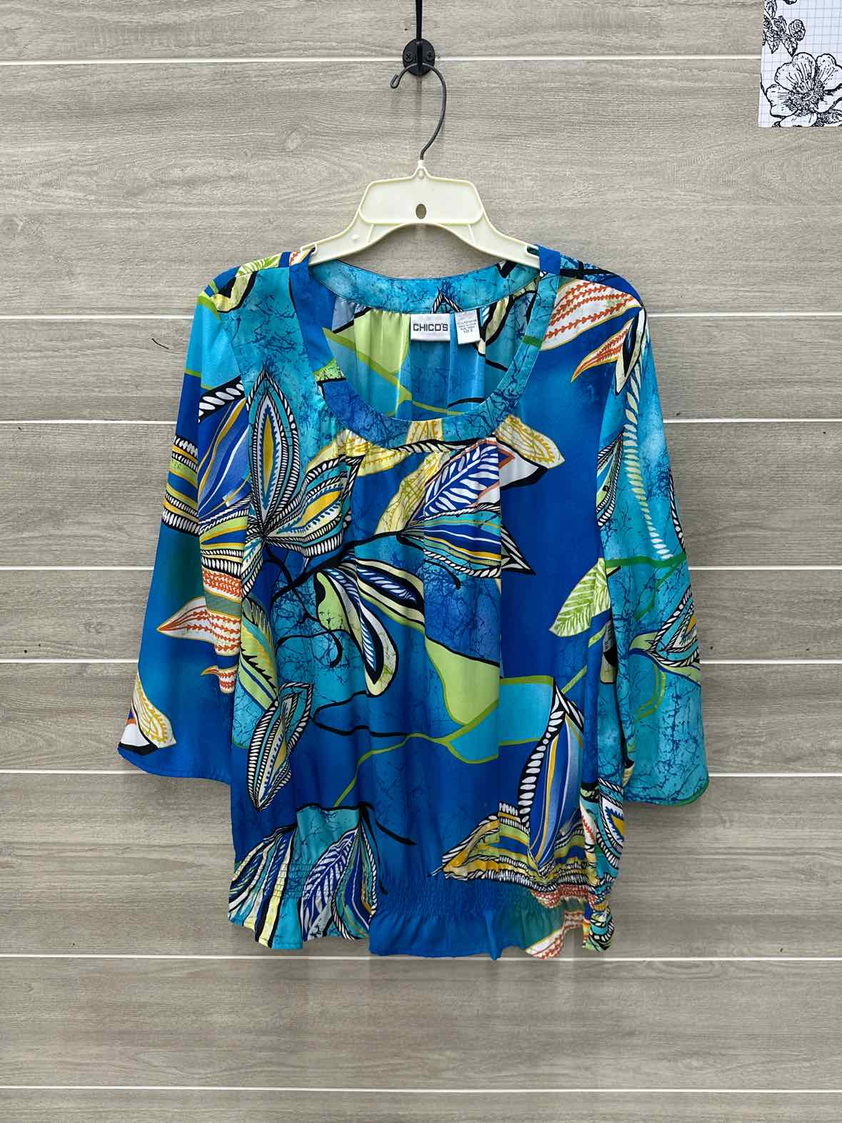 Chico's Size XL Blue Womens Shirt