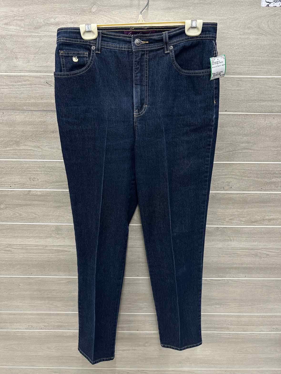 Gloria Vanderbilt Size 12 Long Blue Womens Jeans
