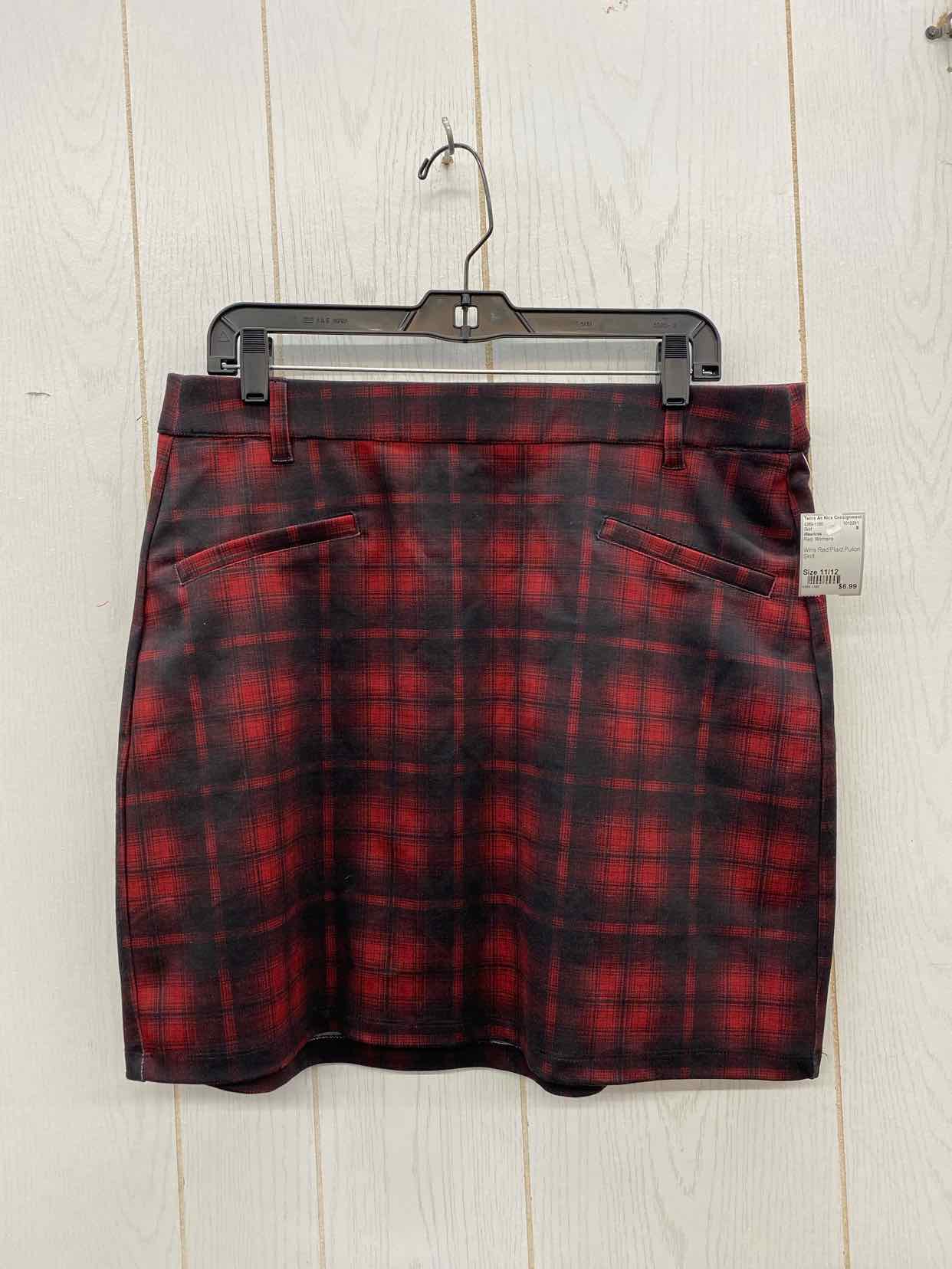 Maurices Red Womens Size 11/12 Skirt