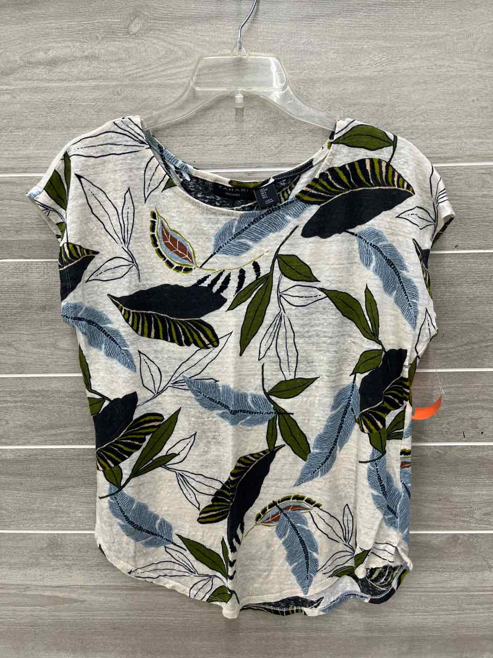 Tahari Cream Womens Women Size L Shirt