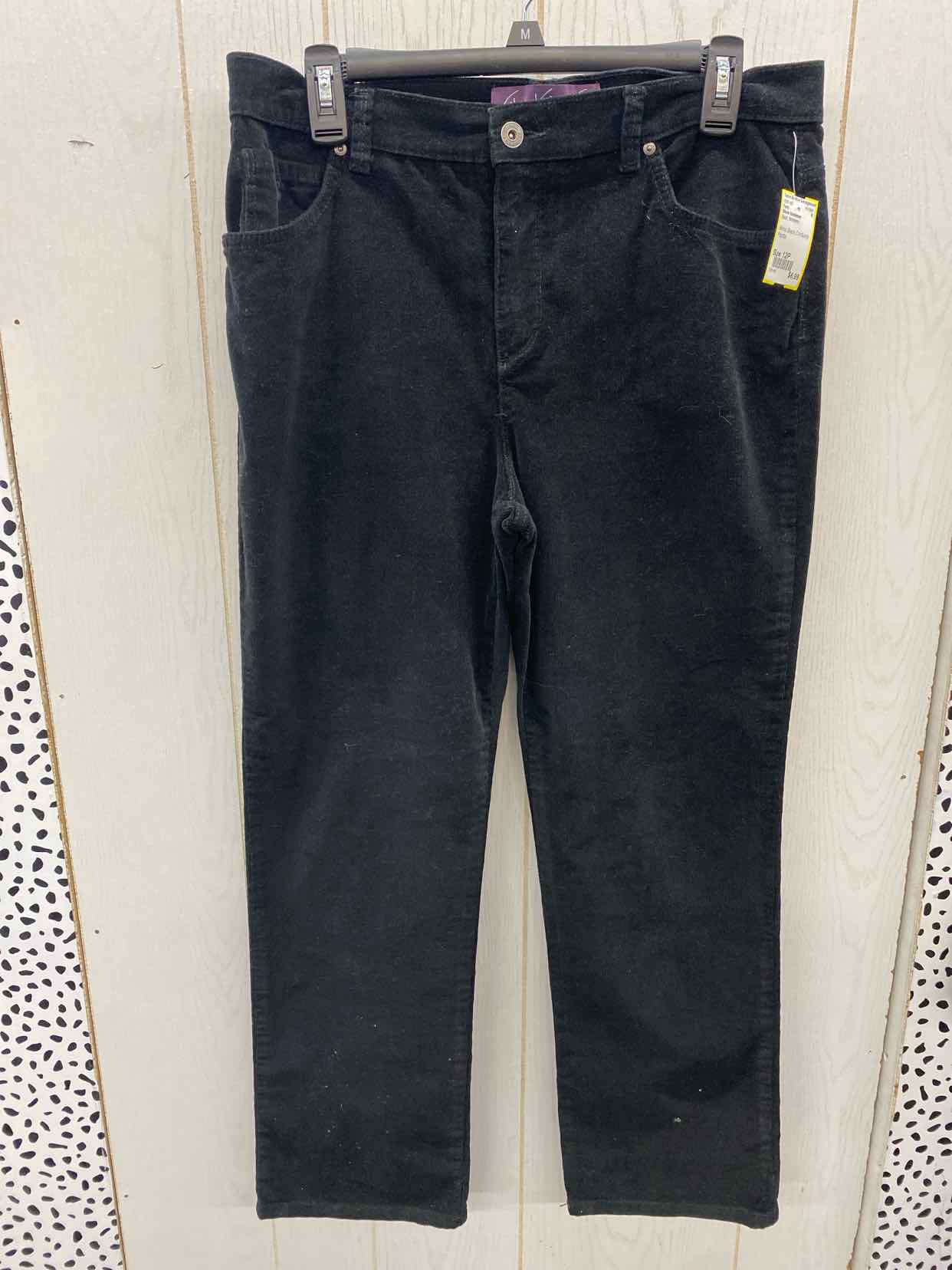 Gloria Vanderbilt Black Womens Size 12P Pants