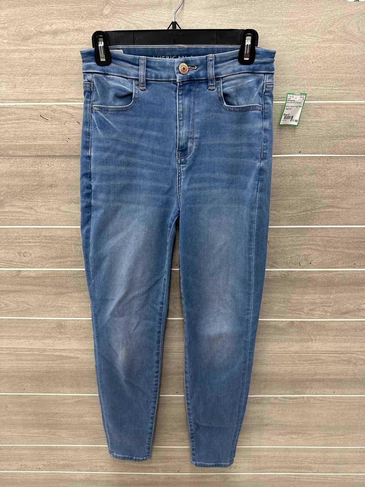 American Eagle Size 6 Blue Womens Jeans