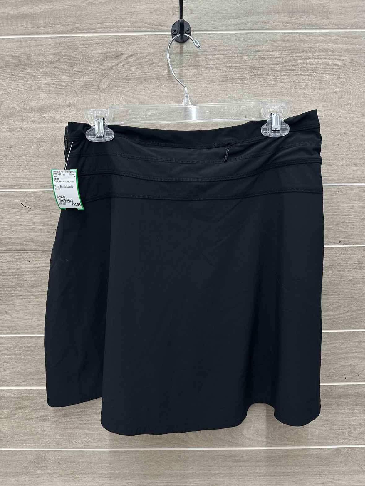 Athleta Size 8 Black Womens Skirt