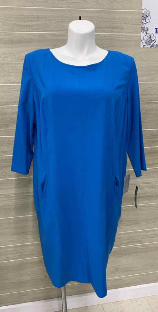 Tahari Blue Womens Size 20W Dress