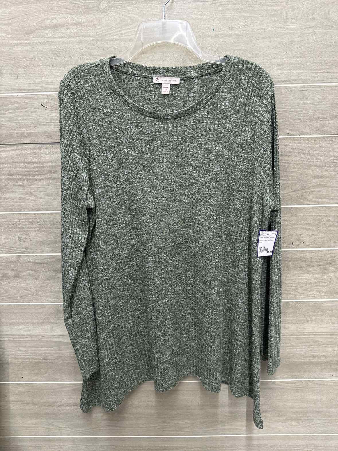 Dressbarn Size 1X Green Womens Shirt