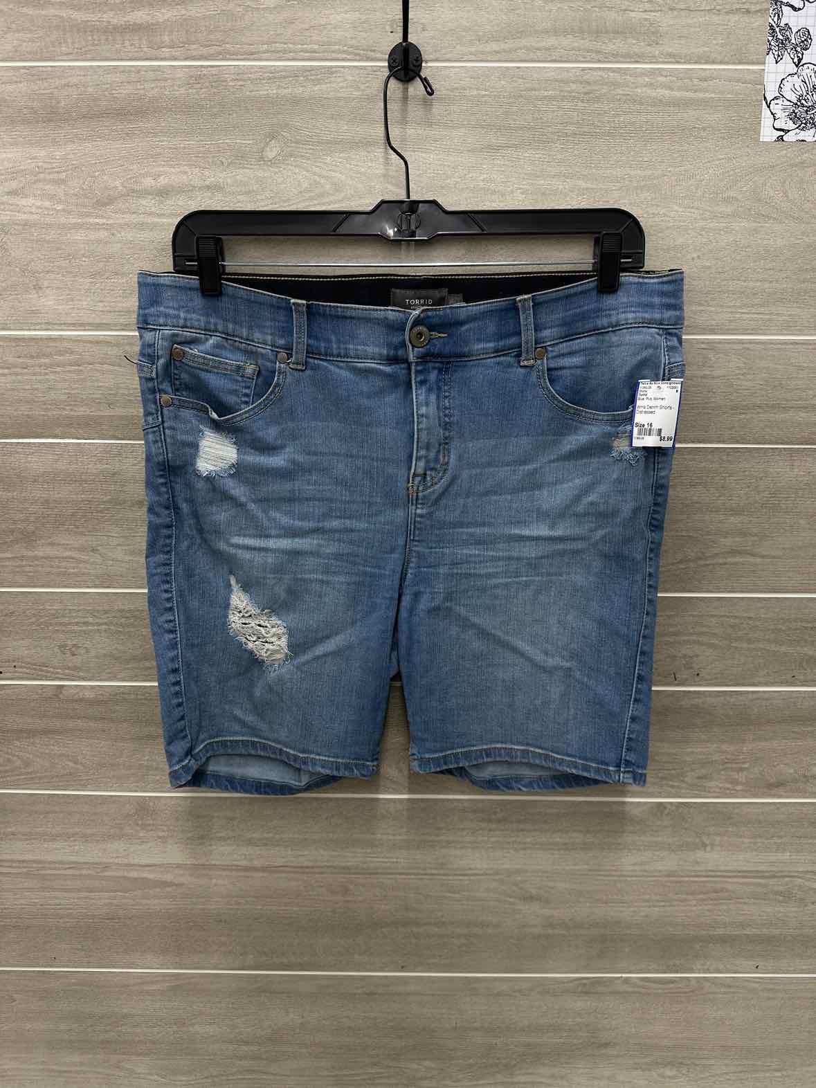Torrid Size 16 Blue Plus Shorts