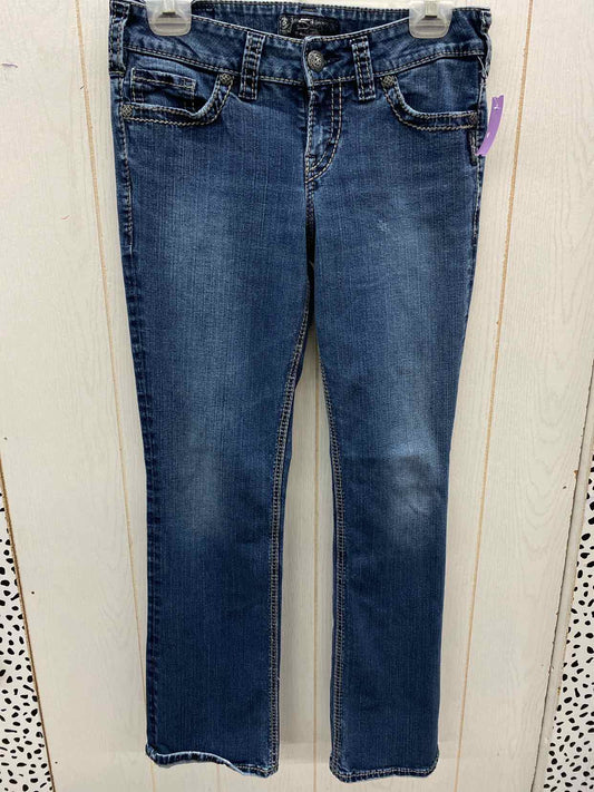 Silver Blue Womens Size 28 Jeans