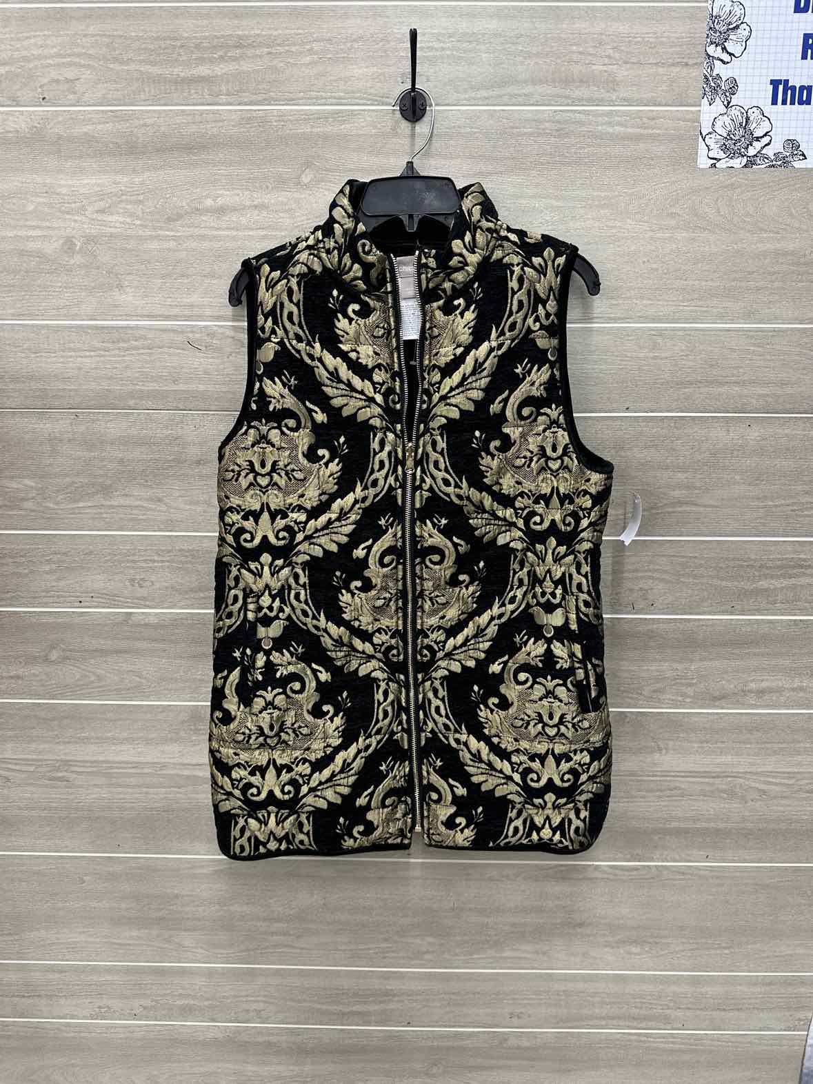 Chico's Size S Black Womens Vest