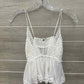 Free People Size M White Junior Tank Top